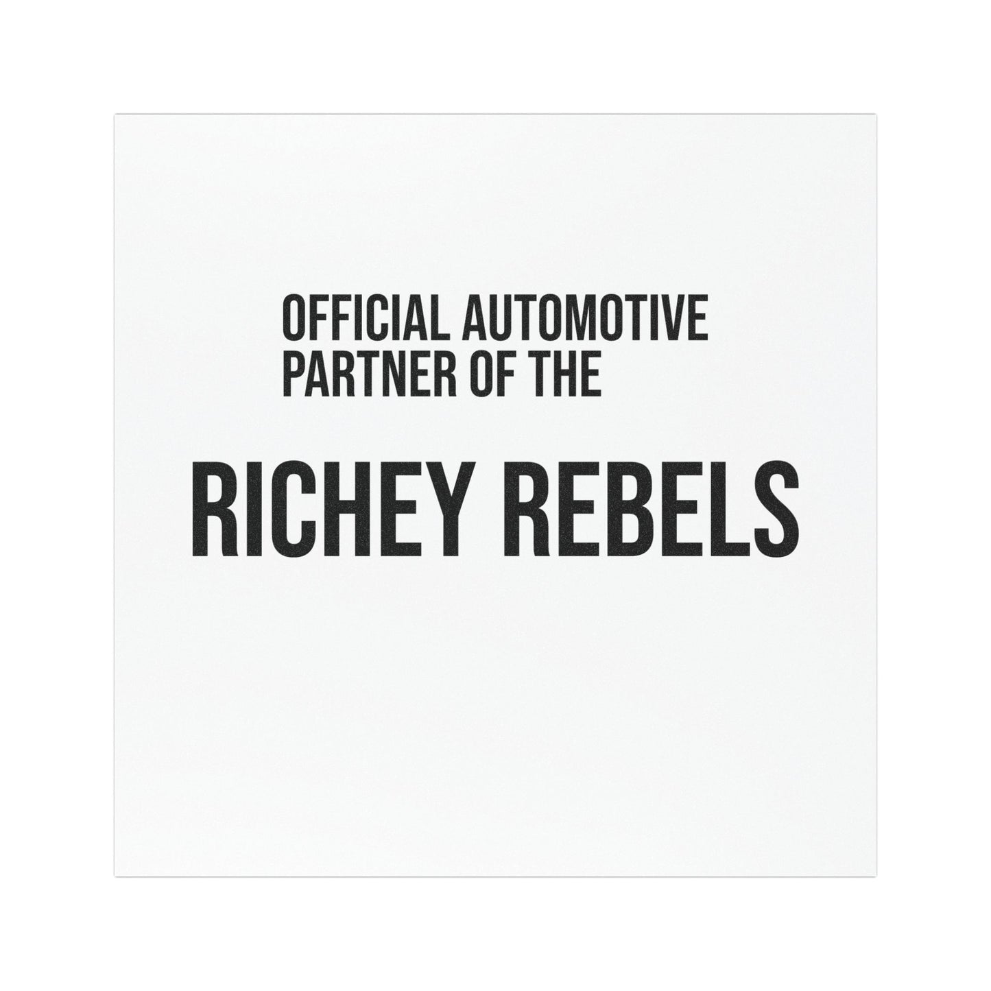 Official Automotive Partner Magnet (Fits All Other League Members' Cars 😉)