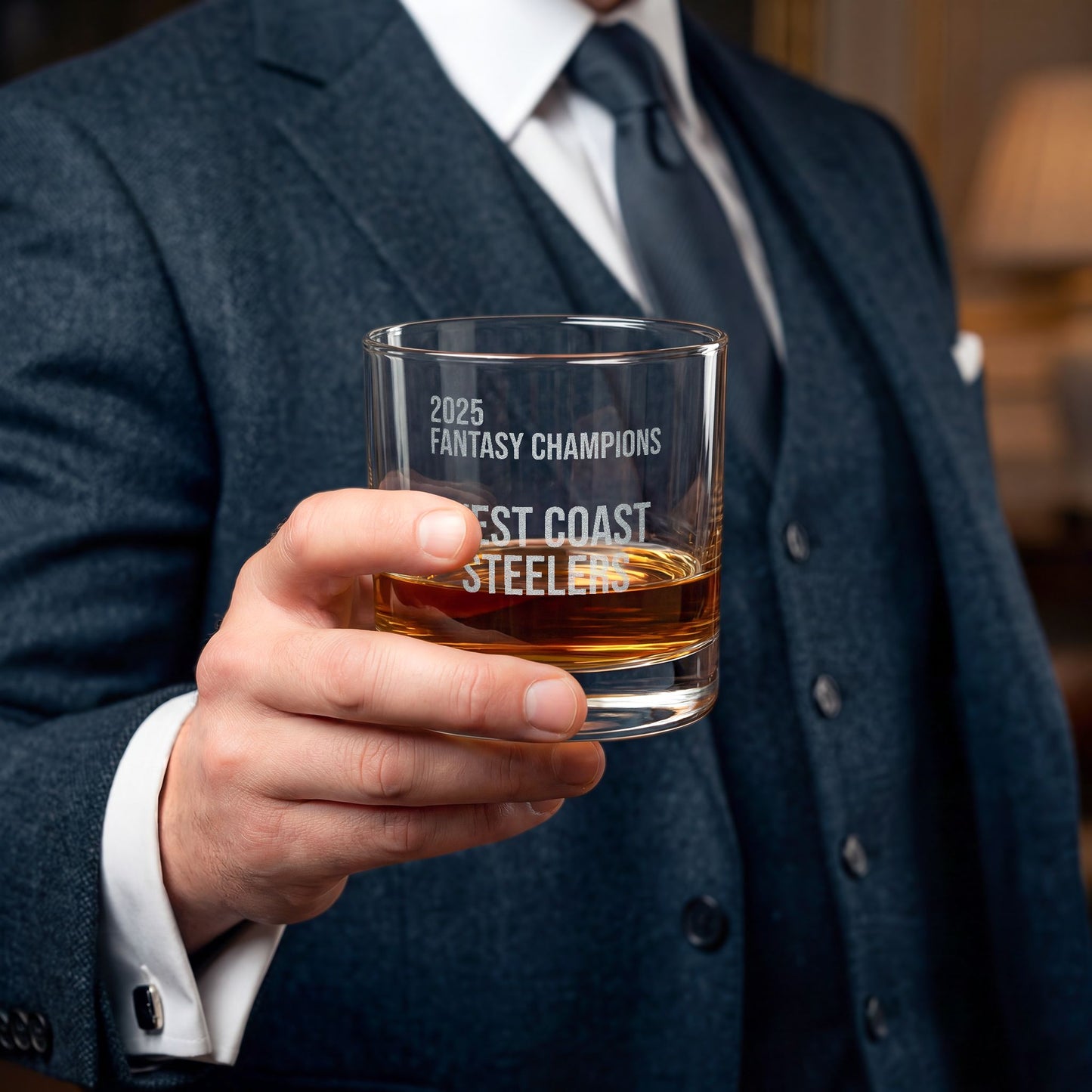 League Champion Whiskey Glass