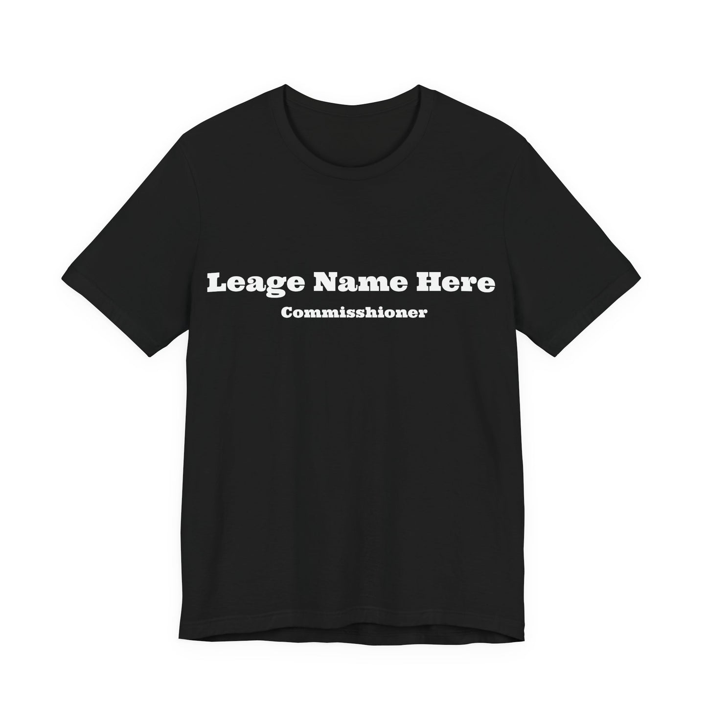 Custom League Name Commissioner T-shirt