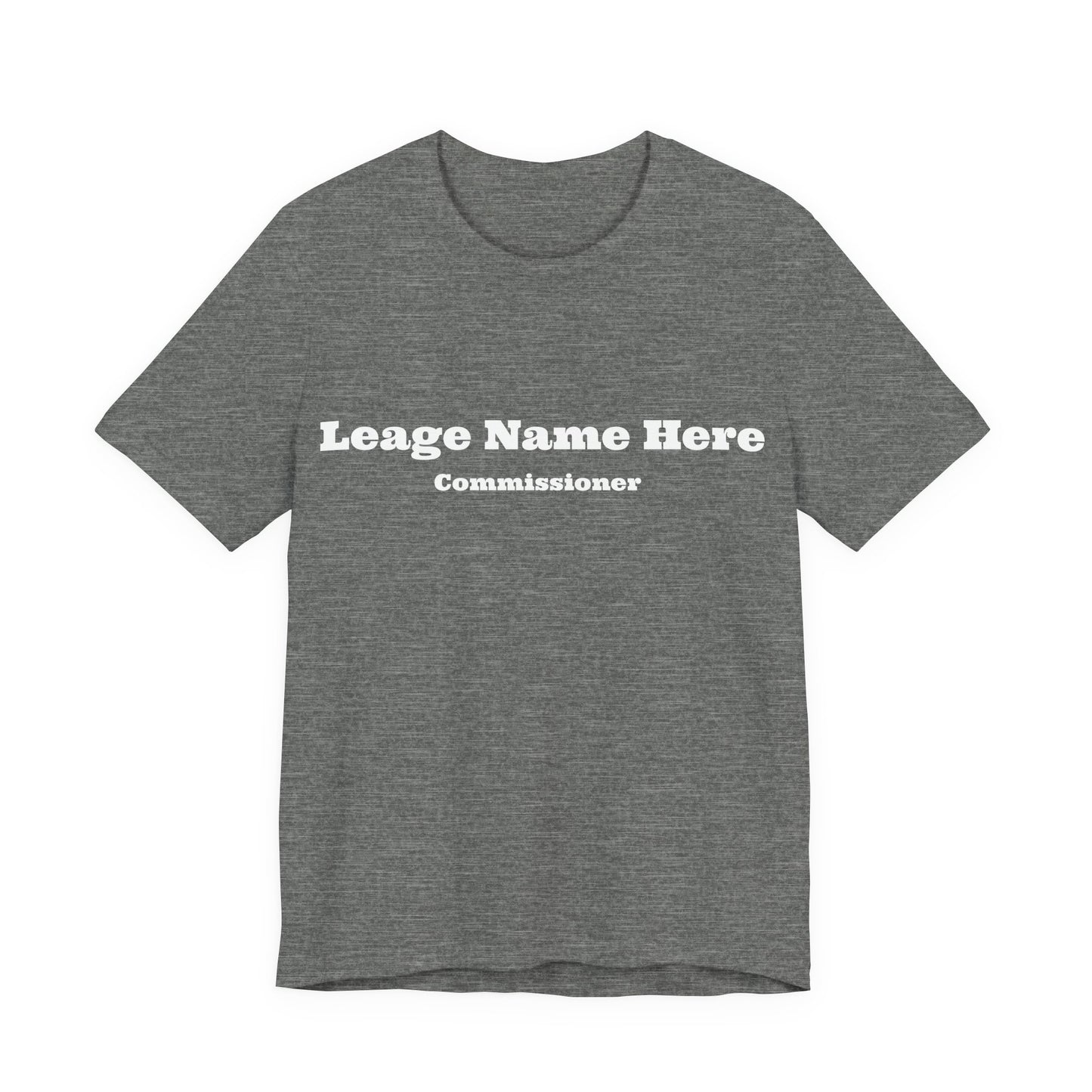 Custom League Name Commissioner T-shirt