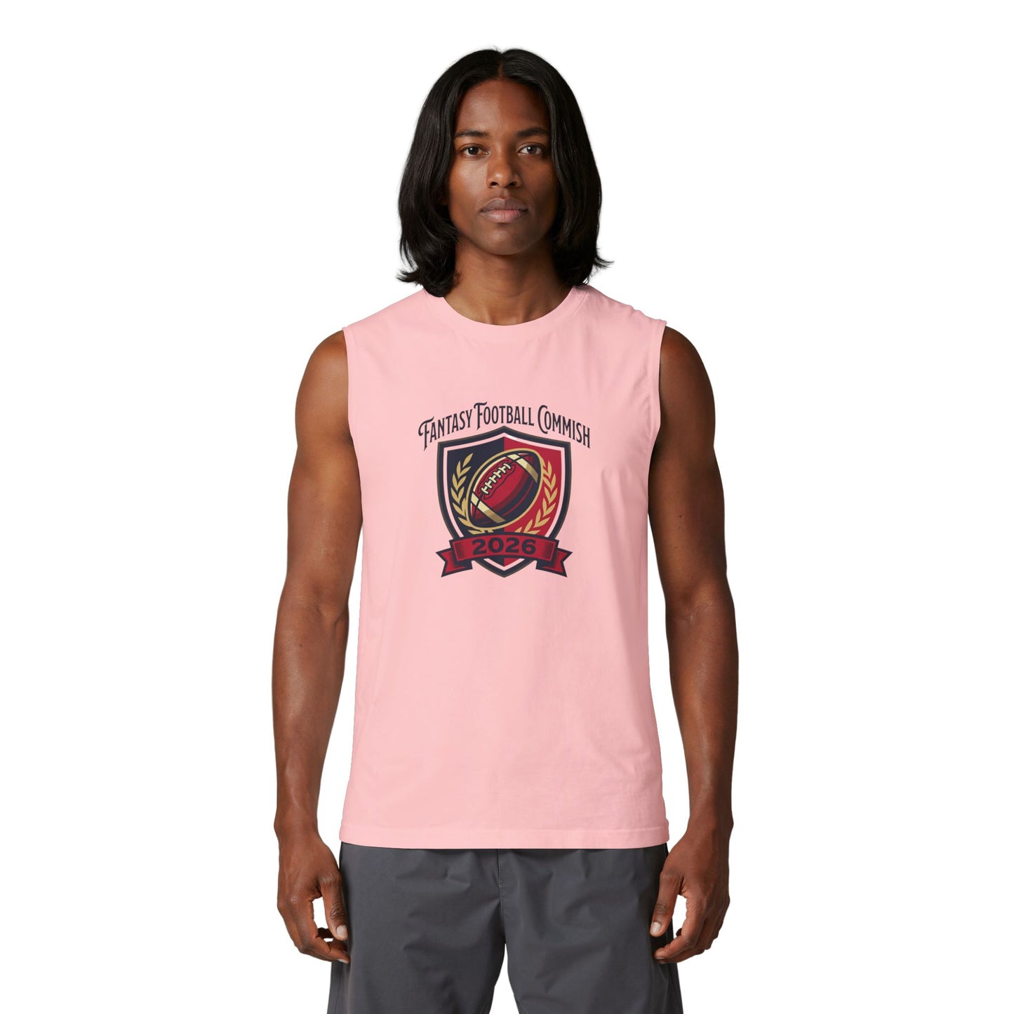 2026 Fantasy Football Commissioner Muscle Tank Because carrying the league is a full-body workout.