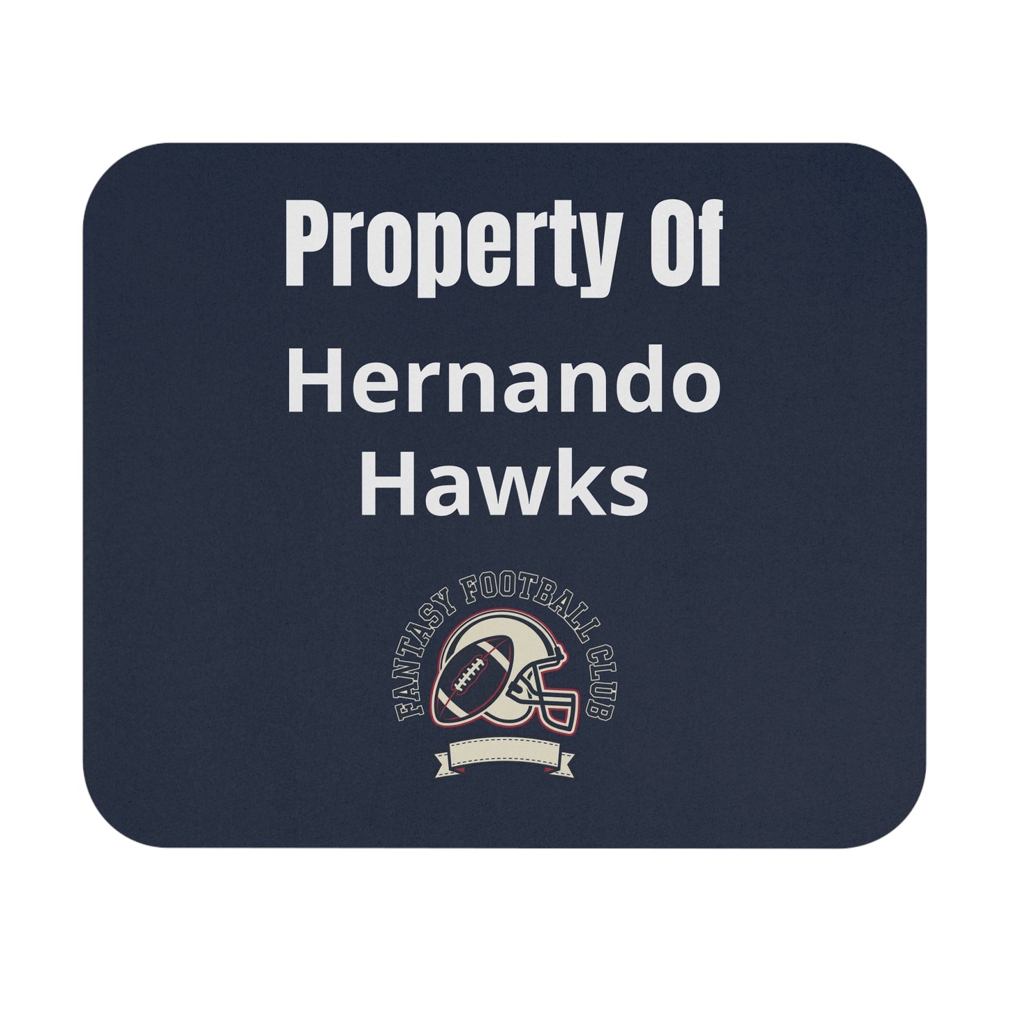Custom "Property Of" Fantasy Football Mouse Pad