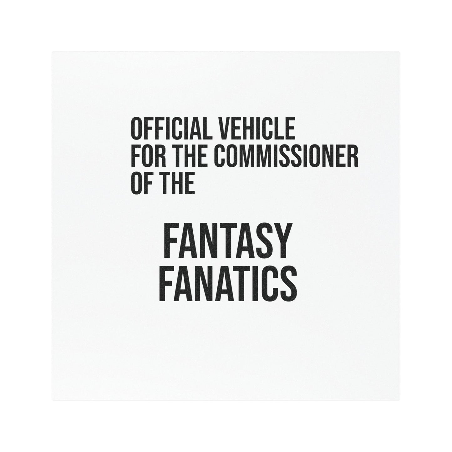 The Official Commissioner Auto Magnet