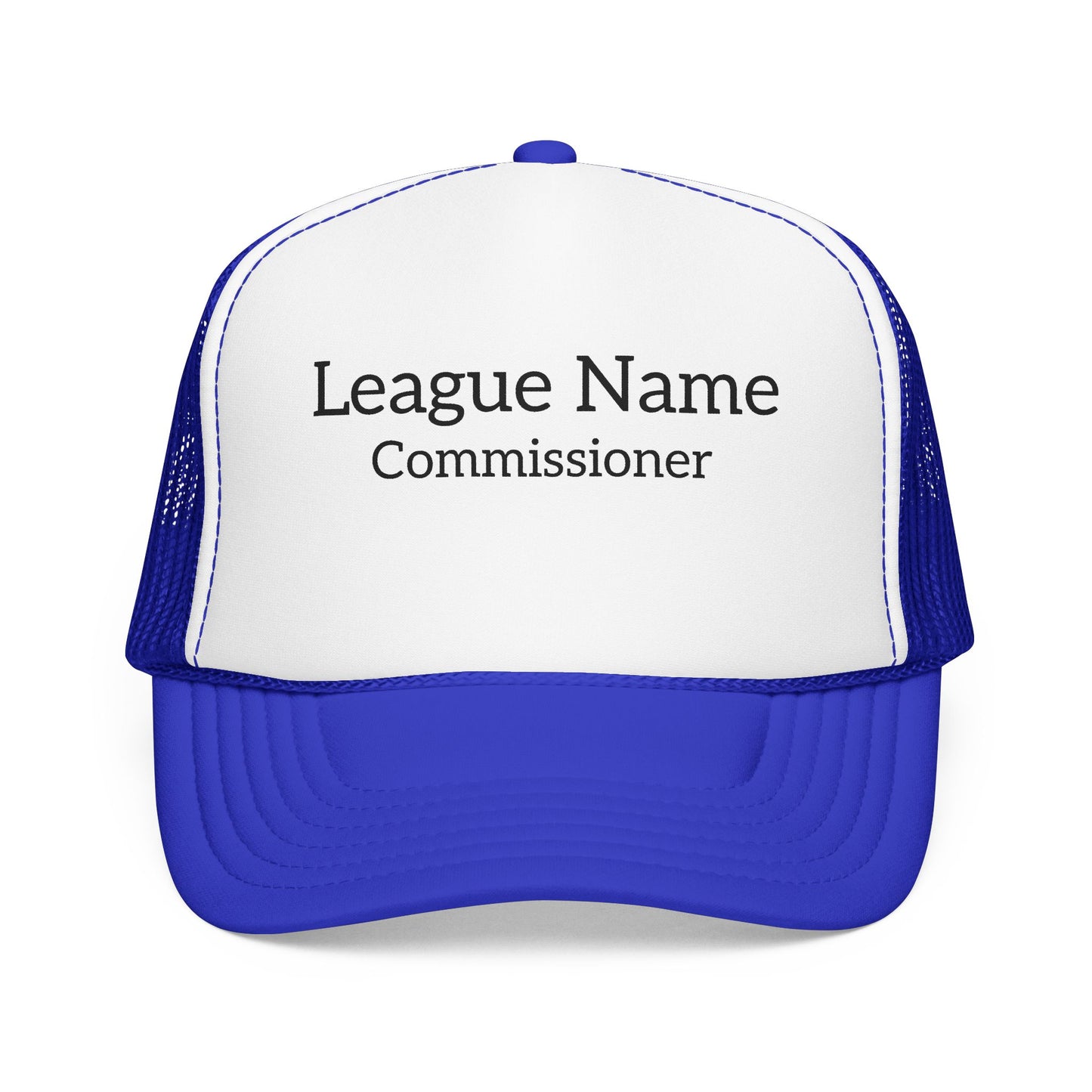 Custom League Name Commissioner Hat