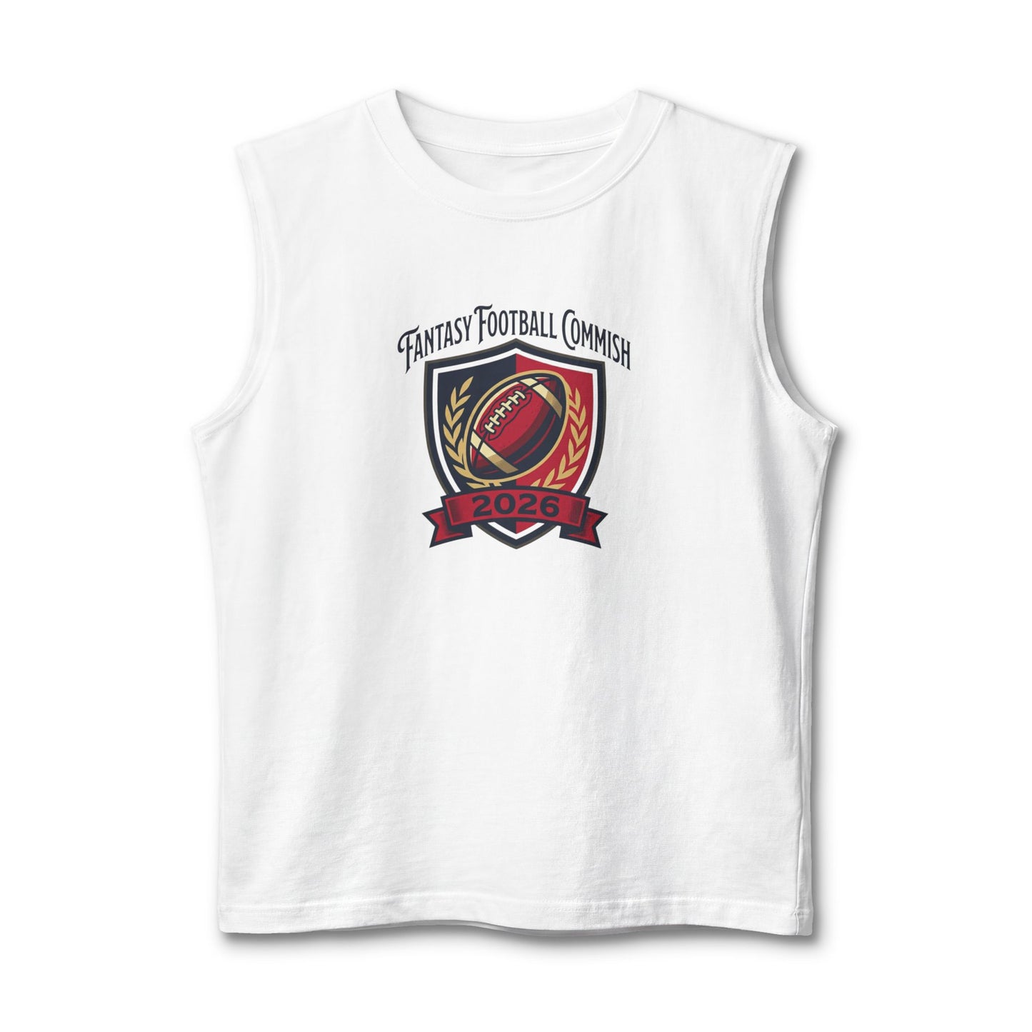 2026 Fantasy Football Commissioner Muscle Tank Because carrying the league is a full-body workout.