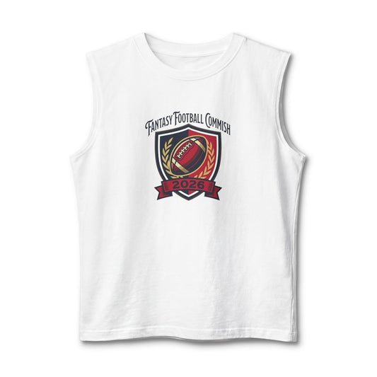 2026 Fantasy Football Commissioner Muscle Tank Because carrying the league is a full-body workout.