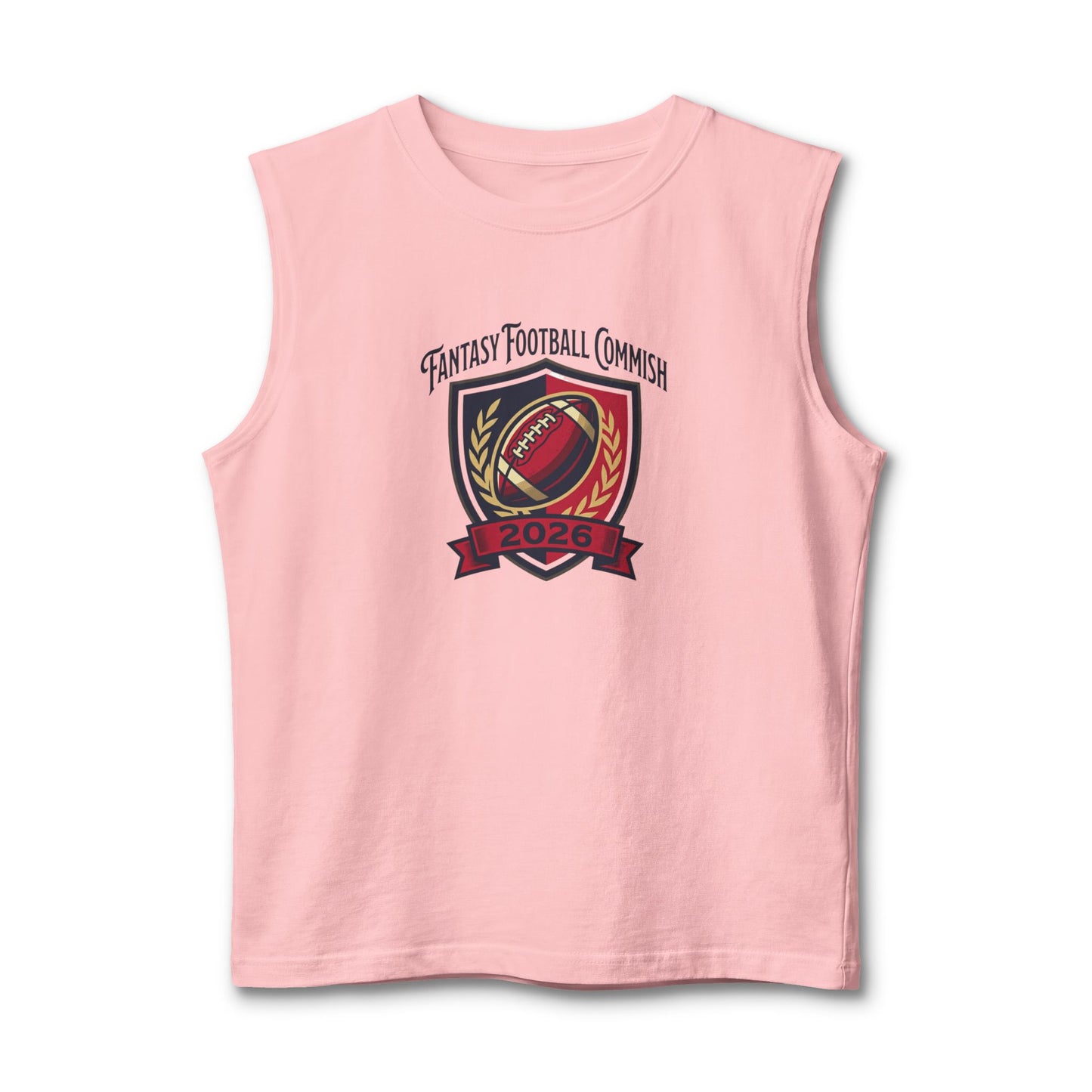 2026 Fantasy Football Commissioner Muscle Tank Because carrying the league is a full-body workout.